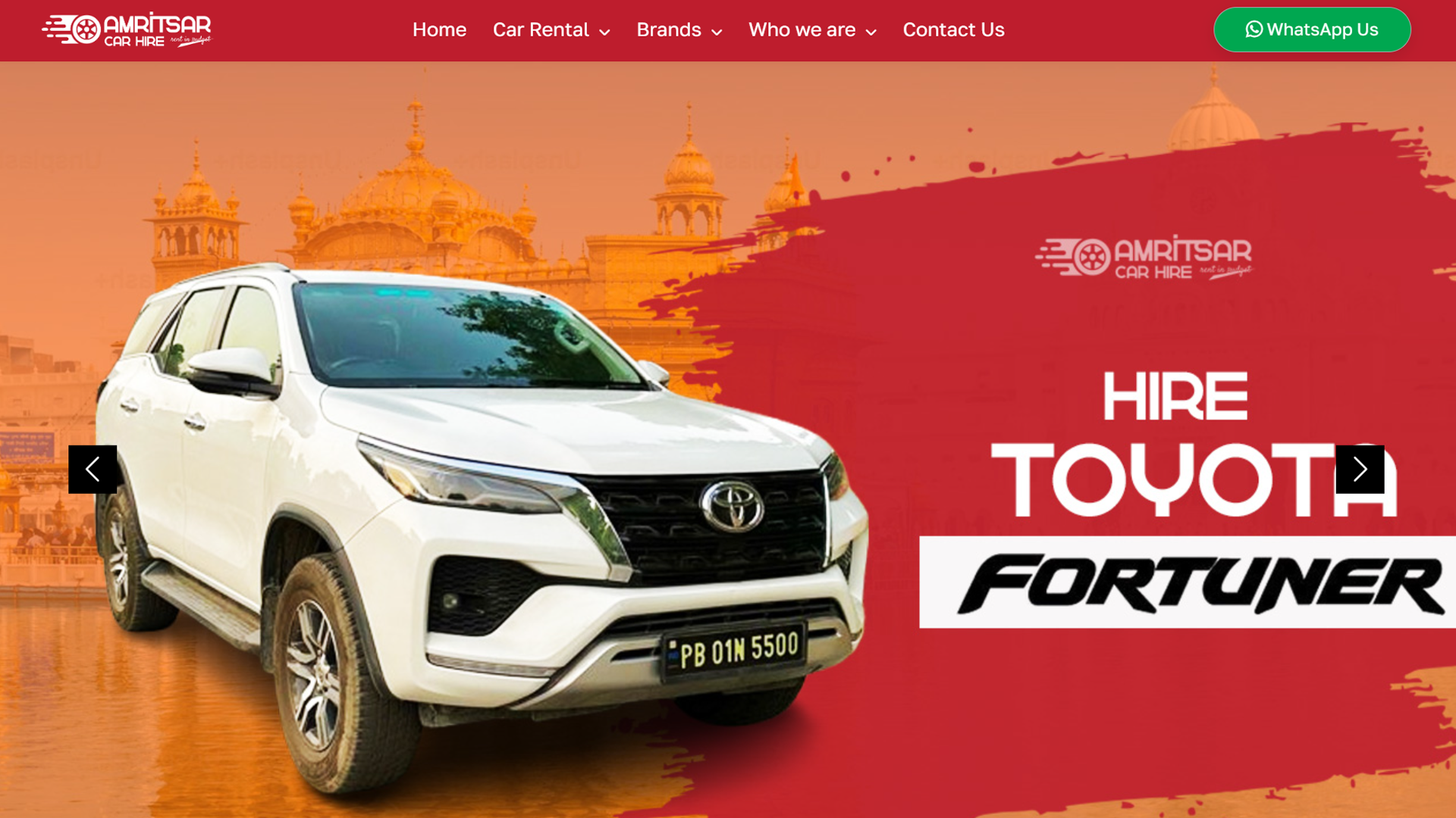 Amritsar Car Hire - Abdul Web Creator