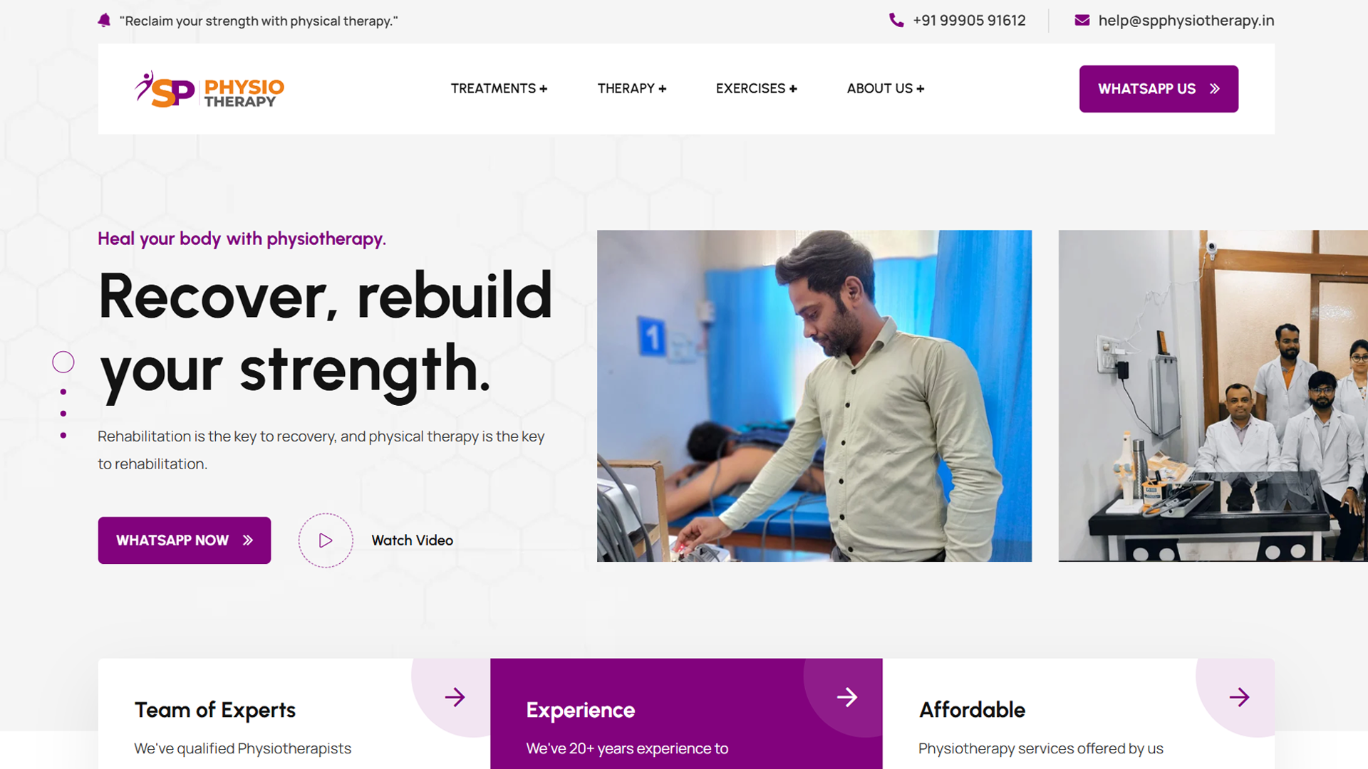 SP Physiotherapy - Abdul Web Creator